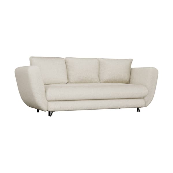 SARIS 3-PERSONERS SOFA MED SOVEFUNKTION BEIGE SORT BEN TIL STUE