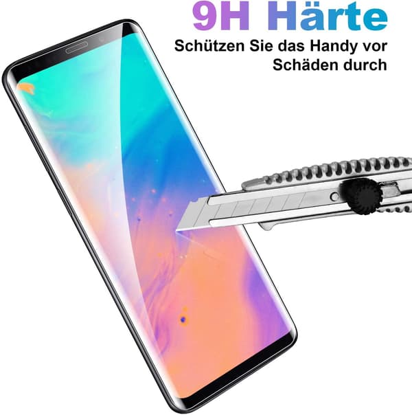 2x 9H HÄRDAT GLAS FÖR SAMSUNG GALAXY S9+ SOLID SKYDDSBESTÅNDIG