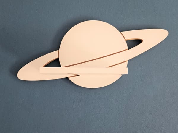 Planet Saturn hylde, rumtema