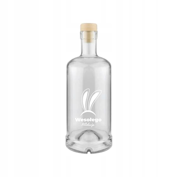 TADEK GLASFLASKA 500 ml med PÅSKTRYCK FÖR LIKÖR PRESENTJUICE