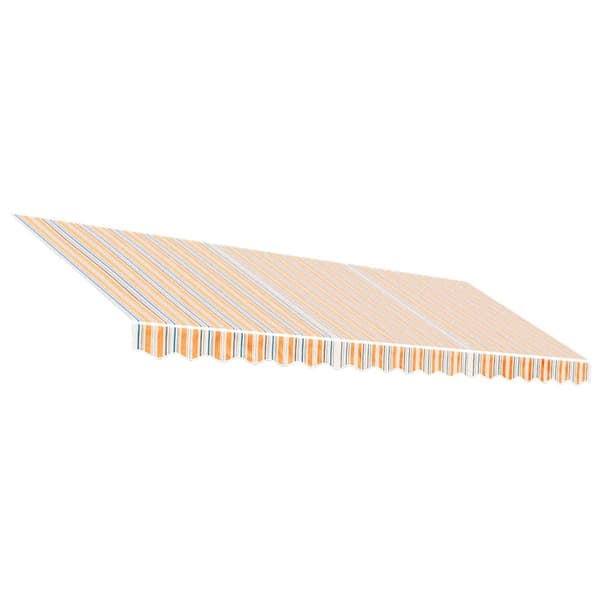 vidaXL Markiisin vaihtokangas, moniväriset raidat, 4,5x3 m