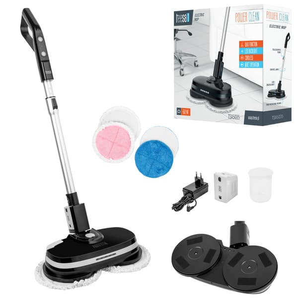 Teesa POWER CLEAN elektrisk mop med LED-beholder