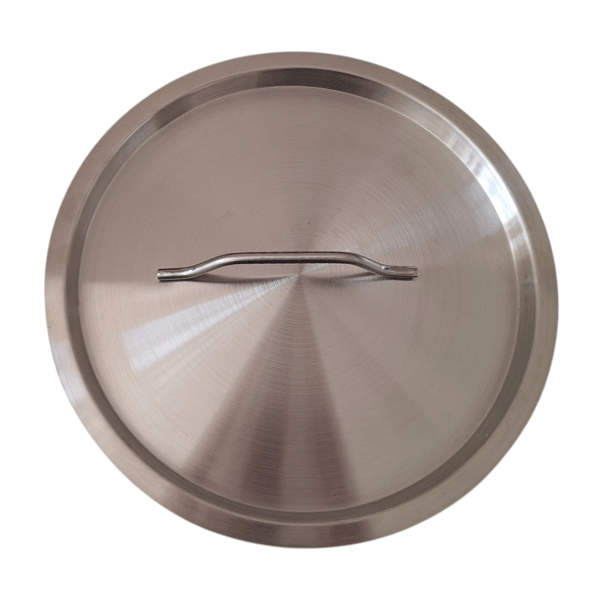 Gryde i rustfrit stål 32,5 cm gastroprot 26L med metallåg