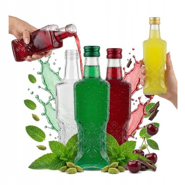 50 kpl UKRAINE Pullo 200 ml + korkki Pulloja viiniliköörille 0,2 l