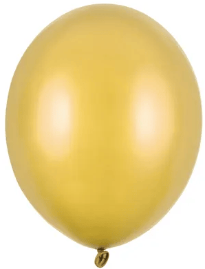 Metalliska guldballonger 12 cm 100 st.
