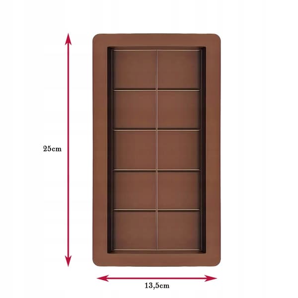 2x DUBAI CHOKOLADEFORM Silikone chokoladeform 13,5 x 25 cm