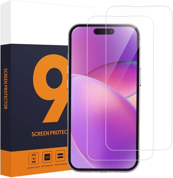 2x 9H lasi Apple iPhone 14 Prolle, erittäin naarmuuntumaton