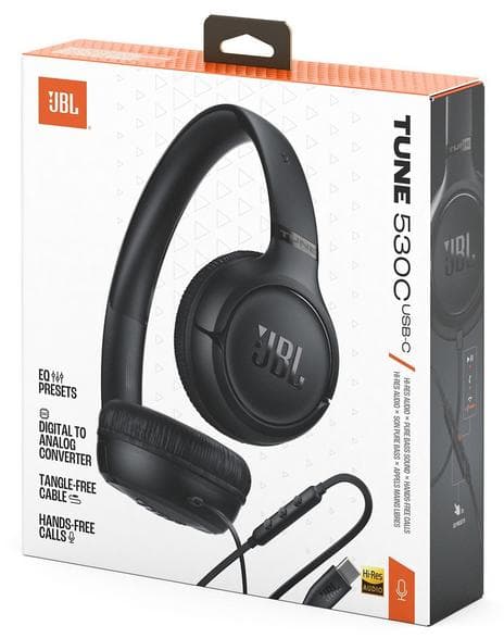 JBL Tune 530C USB-C Kuulokkeet Musta