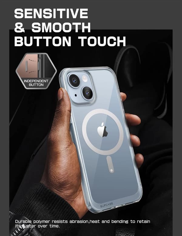 FODRAL TILL APPLE IPHONE 14 PLUS SILIKONFÖRSTÄRKT MAGASINSKYDD A2886