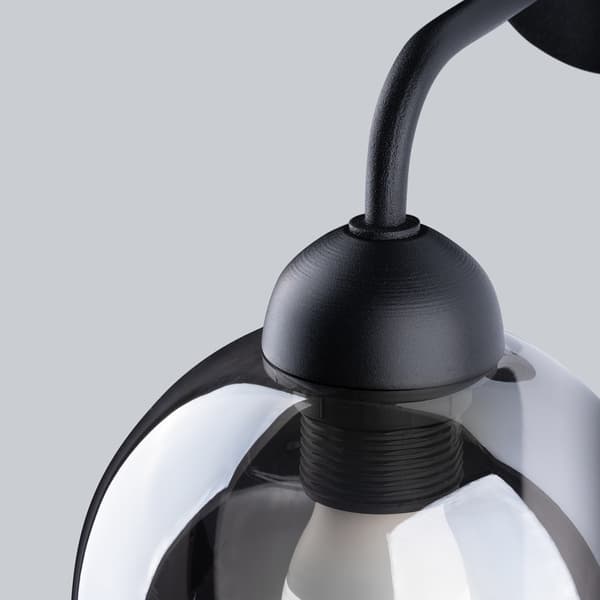 STARFALL 1 VÄGGLAMPA E27 SVART LUMILO 11.259.39