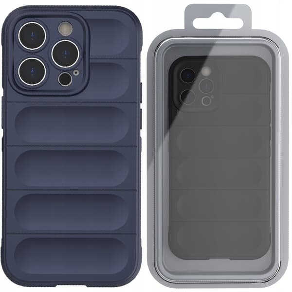Magic Shield Cover iPhone 13 Pro Fleksibelt Pansret Cover Mørkeblå