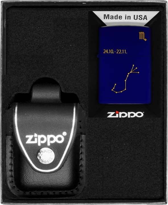 ZIPPO Lightersæt ZODIAC SCORPIO DESIGN Gave nr. 3