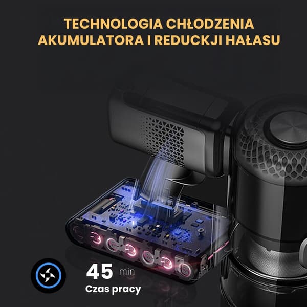 BERGMANN HAX 125 450W N akkukäyttöinen pystyimuri