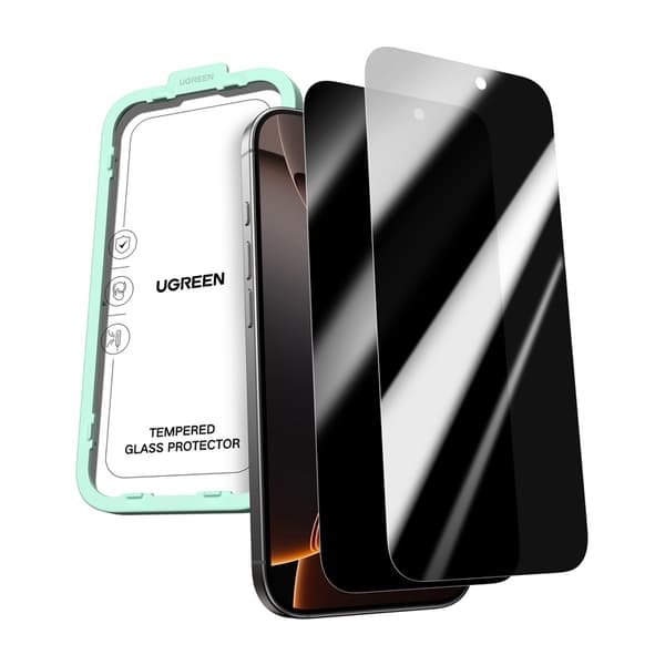 Ugreen SP1155 Privacy Hærdet Glas til iPhone 17 Pro (2 stk.)