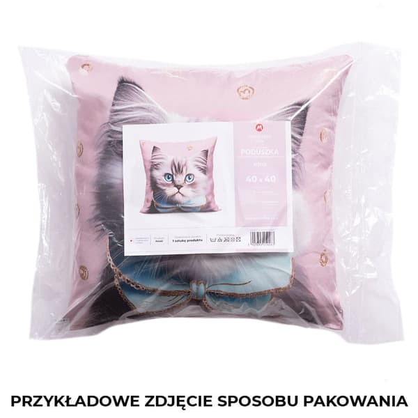 40x40 Dekorativ kattungekudde