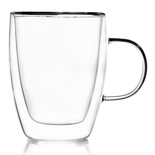 300 ml dubbelväggigt termoglas för latte
