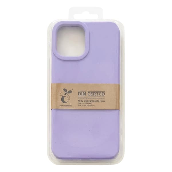 Eco Case iPhone 14 Plus Etui Silikone Nedbrydeligt Cover Lilla