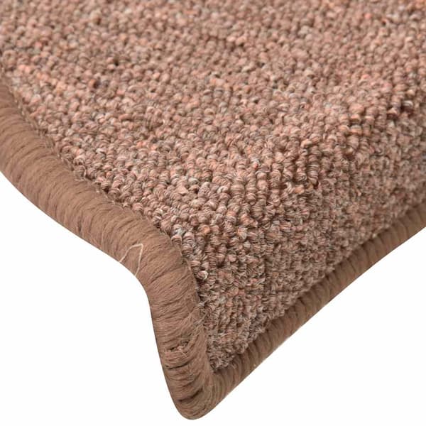 vidaXL trappemåtter 30 stk. brune 56x17x3 cm