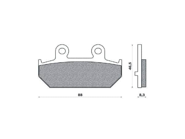 BRENTA BREMSEKLODSER KH412 SINTERT METAL (GULD) (FT 4104)