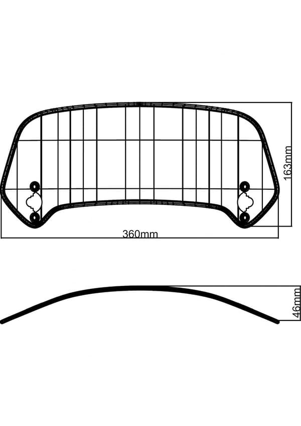 MRA universal touring-deflektor XCTA, tonad
