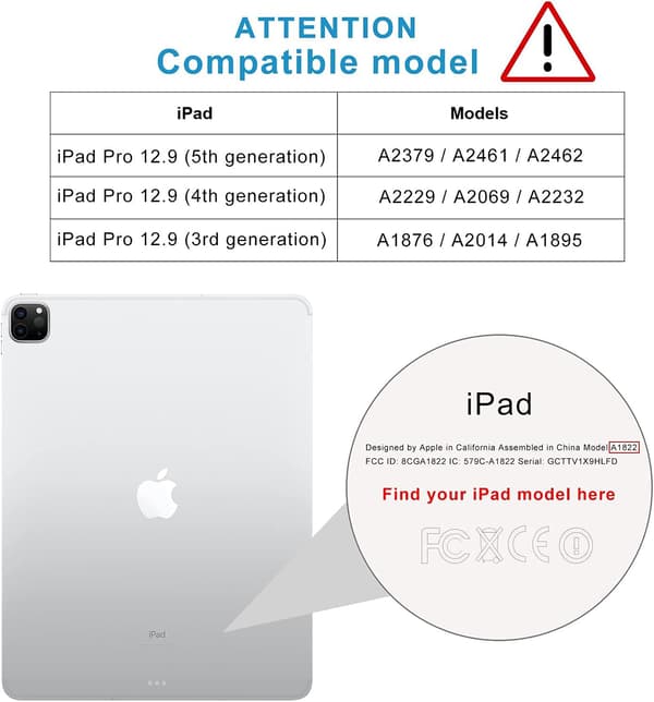 2X SKYDDSFILM FÖR APPLE IPAD 12.9" 5/4/3 generation 2021/2020/2018 HÅLLBAR