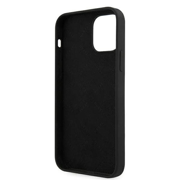 Guess GUHCP12LLSVSBK iPhone 12 Pro Max 6.7 musta/musta kovakuori Script Vintage