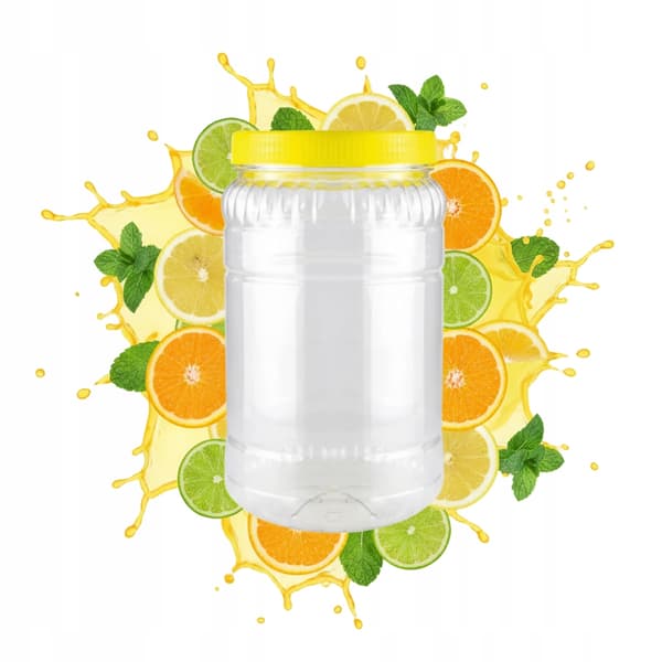 2l multifunktionel plastikbeholder til tinkturer og mad