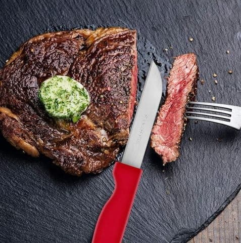 Sett med 6 köksknivar för grönsaker