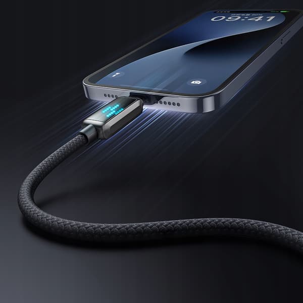MCDODO Laddkabel USB-C Blixtsnabb Laddning för iPhone 1M LED