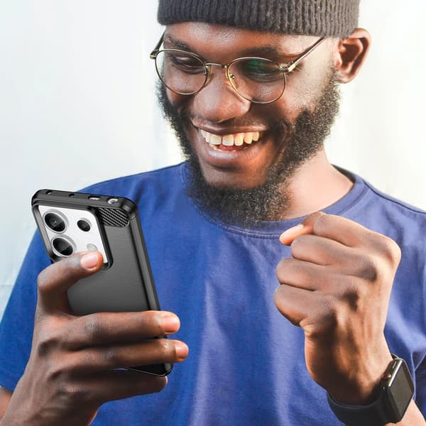 Xiaomi Redmi Note 13 Pron hiilikuori - musta