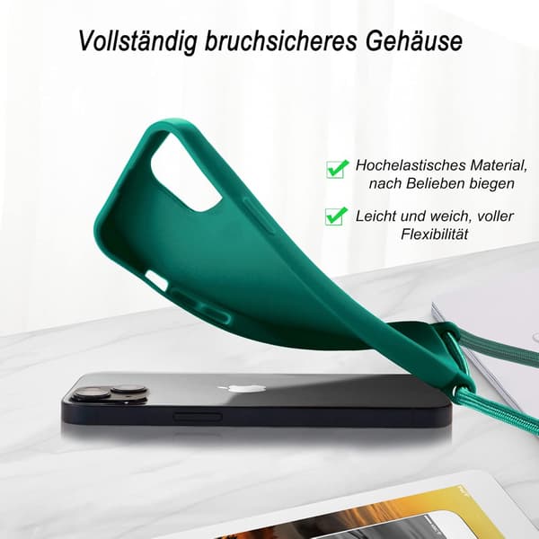 GRØNT SNORETÆLLE TIL IPHONE 13 PRO MAX 6,7' 2XGLAS
