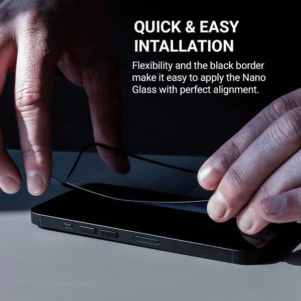 Crong Nano Glass - Splintsikkert hybridglas til iPhone 15 Pro