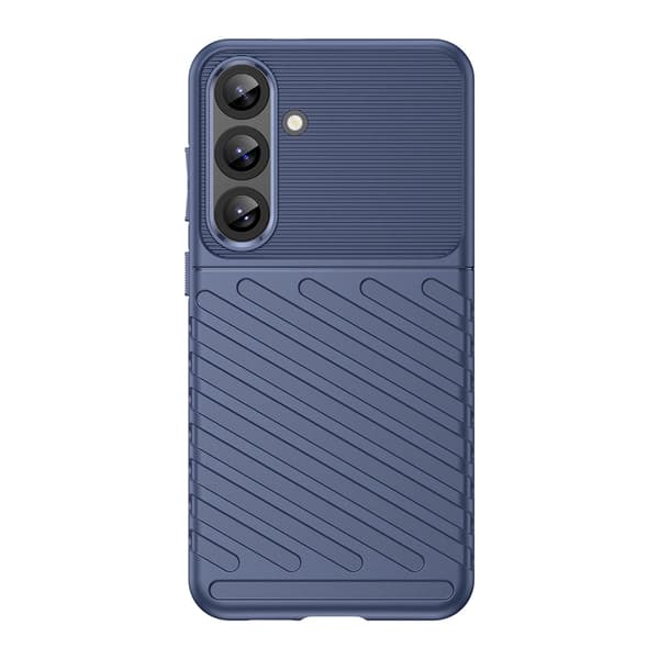 Thunder Cover til Samsung Galaxy S25+ silikone pansercover - blå