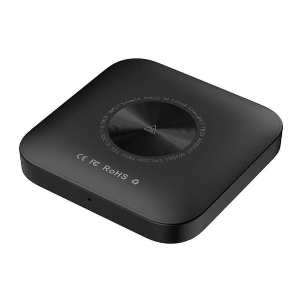 Carlinkit TBOX PLUS LED trådlös adapter, 4G/64G, Apple Carplay/Android Auto (svart)