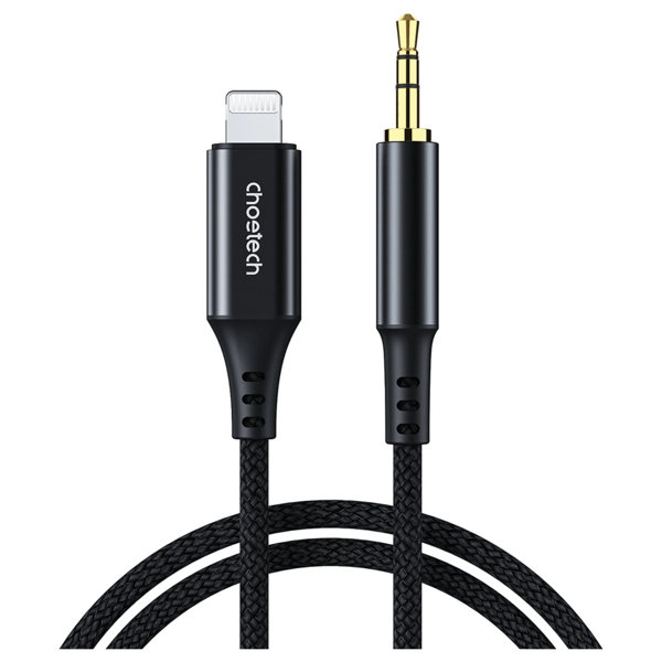Choetech AUX009 Belysning / Mini Jack 3,5 mm Kabel 2m - Sort