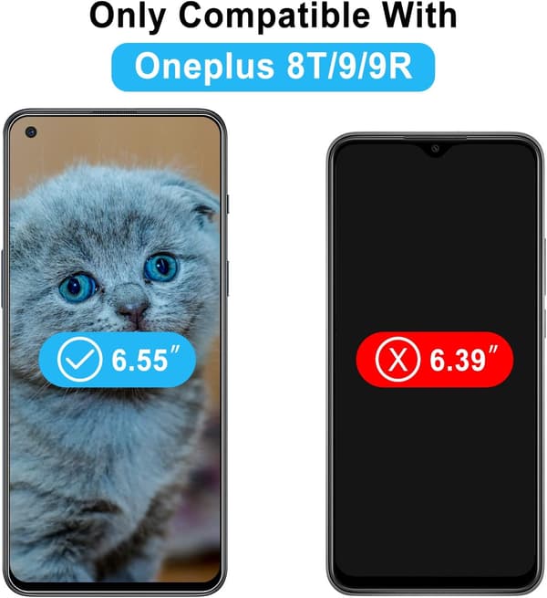 3x 9H HÄRDAT GLAS FÖR ONEPLUS 9/8T