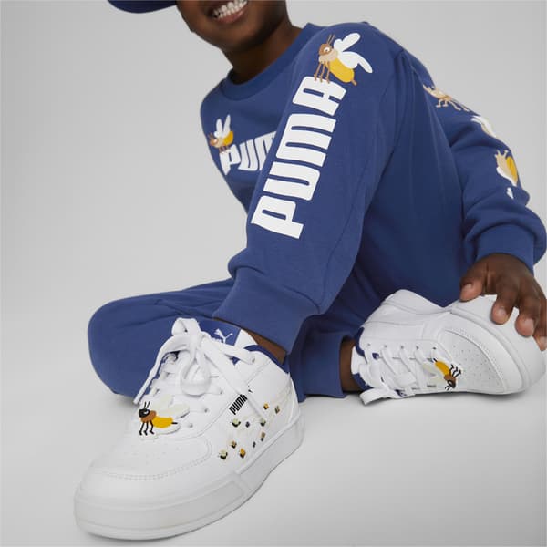 Puma SMALL WORLD TR barnbyxor blå 67013216 storlek 164