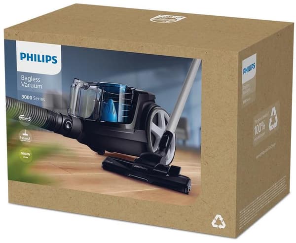 PHILIPS PowerPro Compact FC9331/09 Poseløs støvsuger Sort
