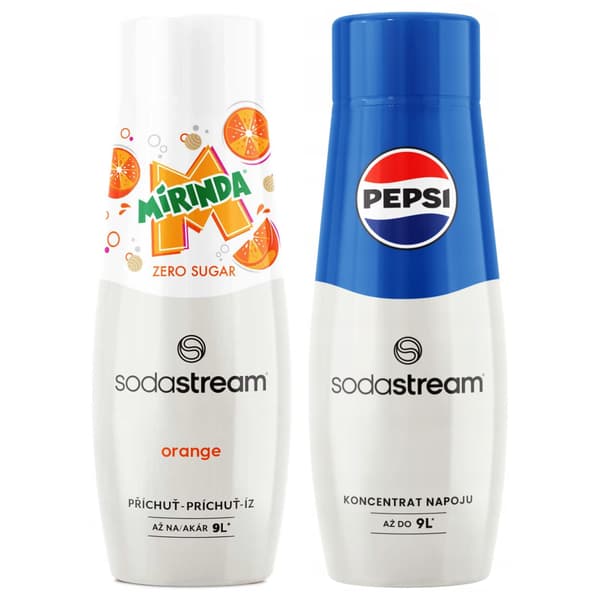 SODASTREAM Mirinda Zero + Pepsi läsksirap set 2 st.
