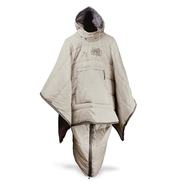 OFFLANDER PONCHO CAMPING ISOLERET VANDTÆT KHAKI