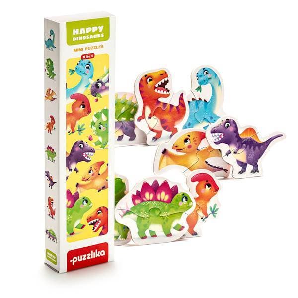 Pussel för montering dinosaurier djur färgglada bitar