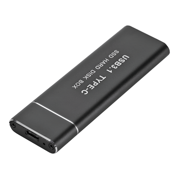 Harddiskhus USB-C 3.1 Adapter M.2 NGFF SSD SATA III Diskboks