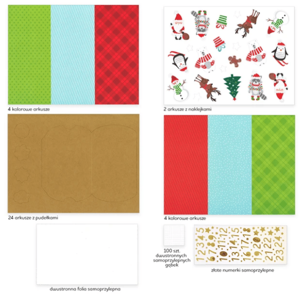 Adventskalender 24 delar DIY-kuddar