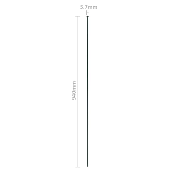 vidaXL Välvt trädgårdsstaket 77,5 x 78,5 cm grönt