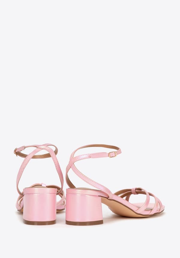 Wittchen Dames Pink PU Læder Højhælede Sandaler