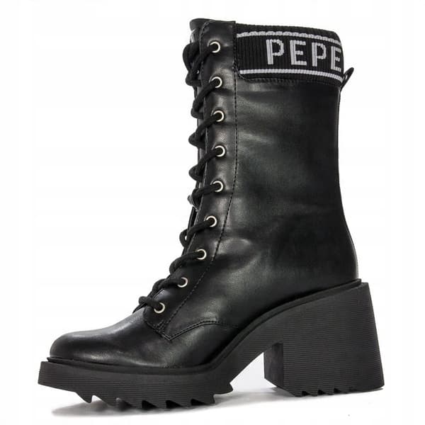 Pepe Jeans damestøvler, sorte, snøring, størrelse 37