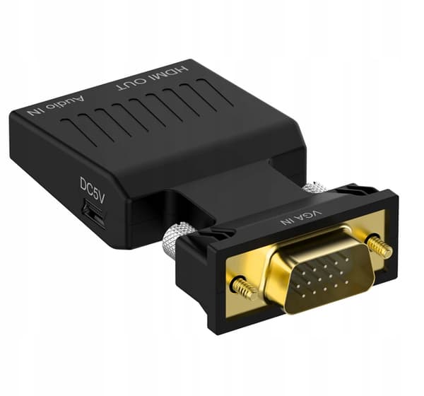 VGA-HDMI-muunninsovitin D-SUB-FULL HD + ÄÄNI