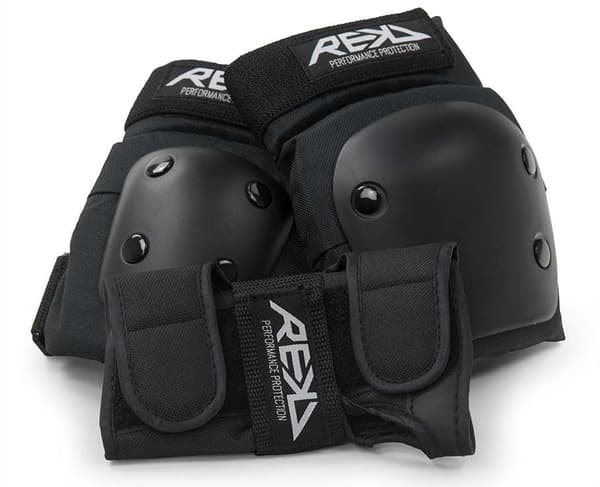 Rekd Junior Heavy Duty Beskyttelsessæt 3-pak | Sort S