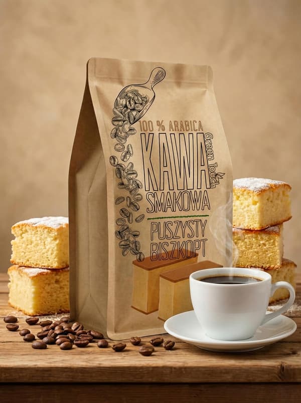 Malet kaffe med fluffy biskuitsmag 1 kg