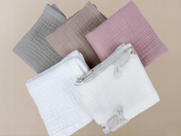 Plumeri Muslin Bleer Sæt med 10 Farver 30x30 cm